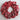 Preserved Red Oak Leaves Wreath 24"